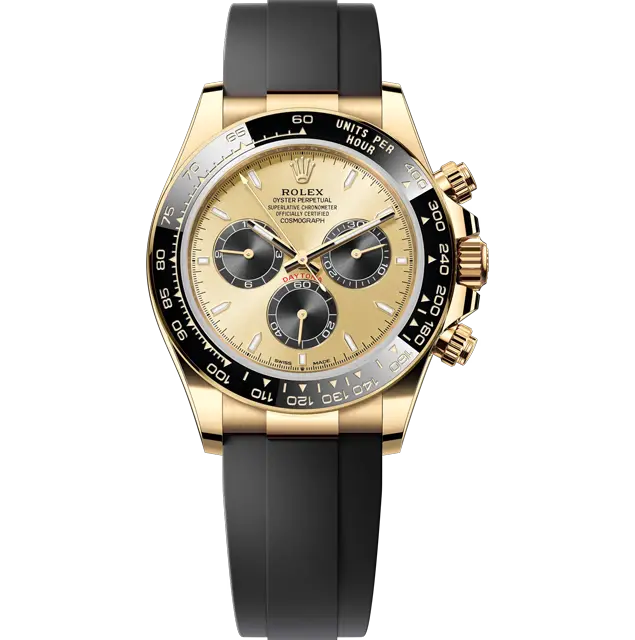 Rolex Rubber Yellow Gold Ceramic Daytona 126518ln Champagne